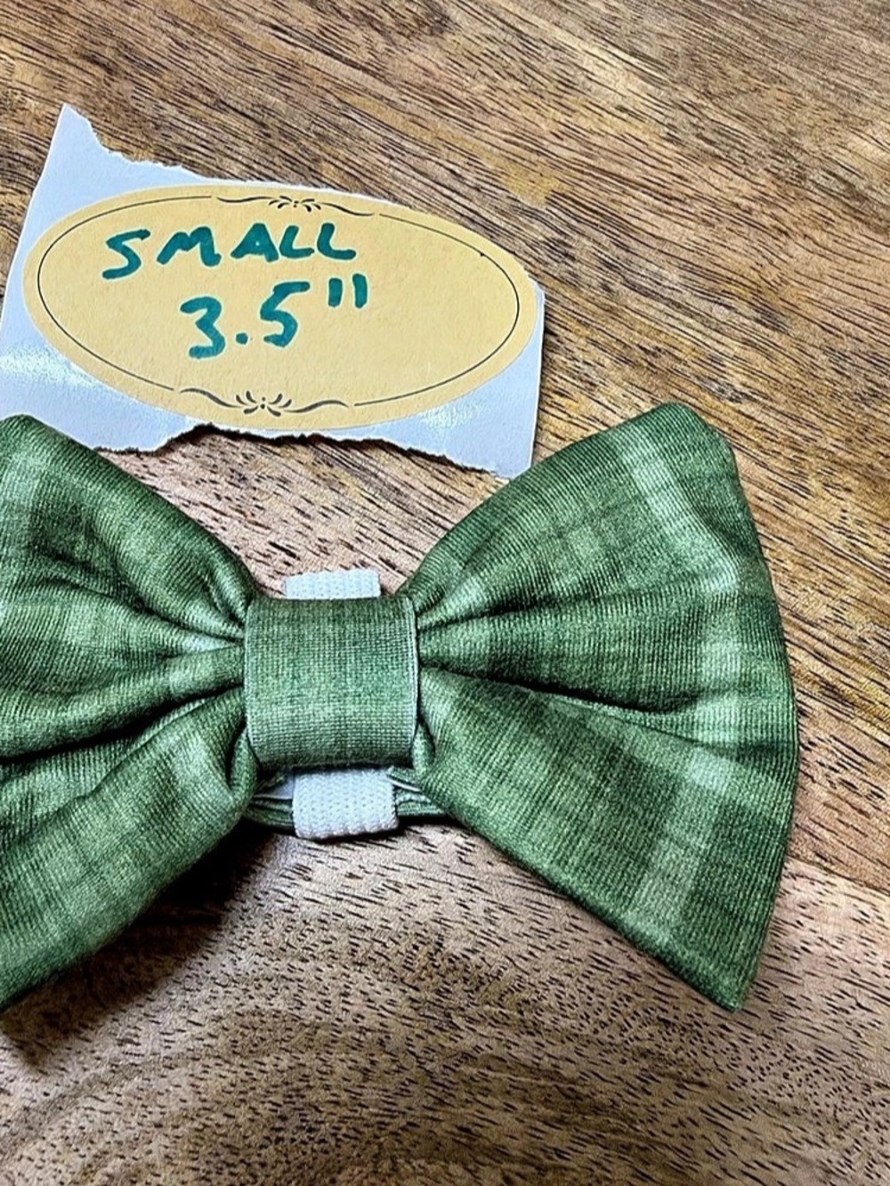 Griffy & Drake Green Plaid Bow Tie Dog Bow Tie Small
